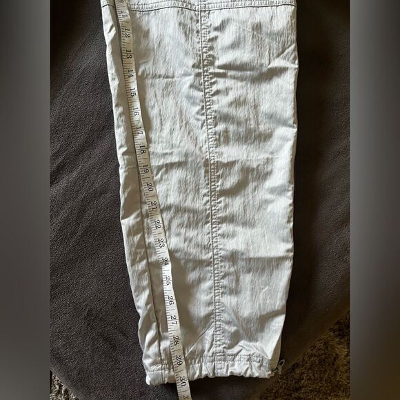 Wild Fable Nylon Cargo Pants Silver Grey XXS Shiny Jogger - Picture 12 of 13